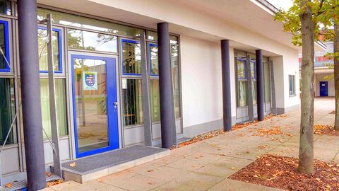Eingangsbereich der Außenstelle der IT-Stelle in Weiterstadt